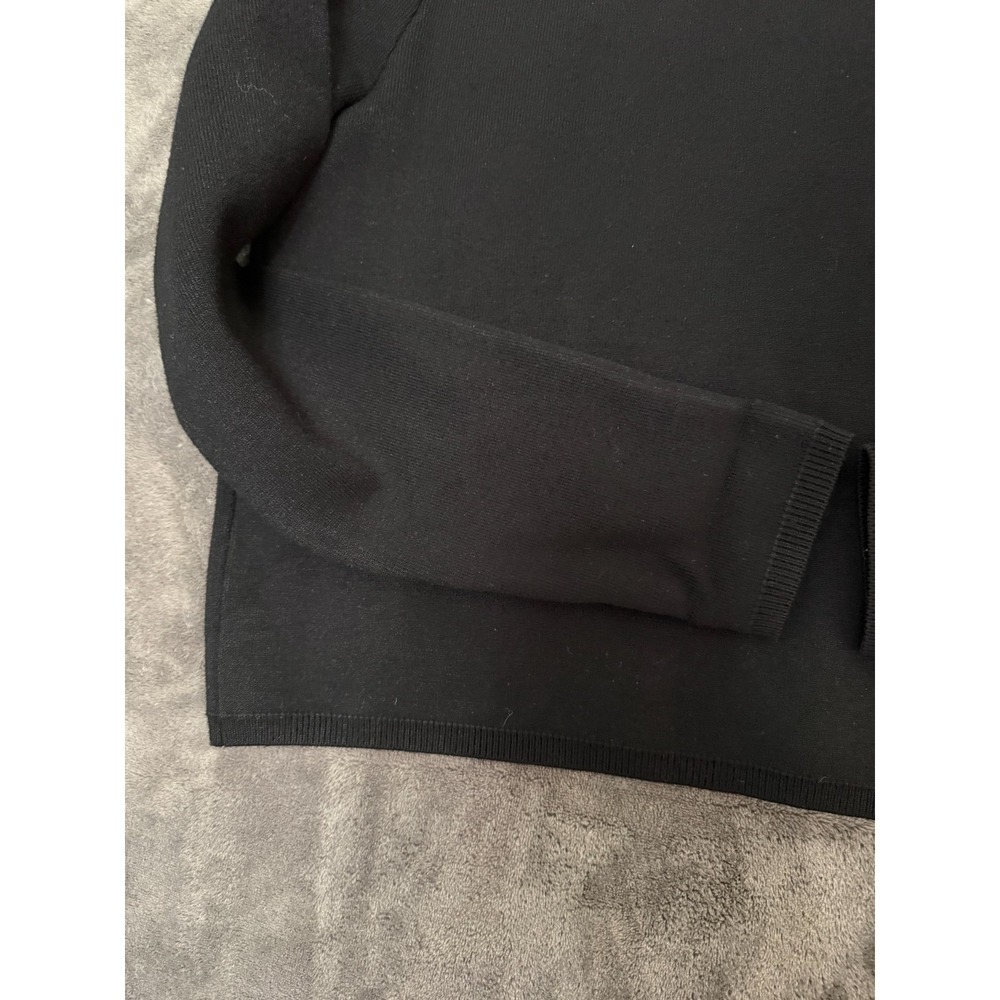 Antonio Melani Women's Small Black Mock Neck Sweater Cropped Career Minimalist - Picture 11 of 11